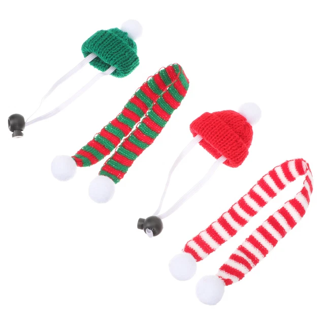 Delicadas bufandas para ratas resistentes al desgaste bufandas para ratas perro Navidad corbata ratón sombrero