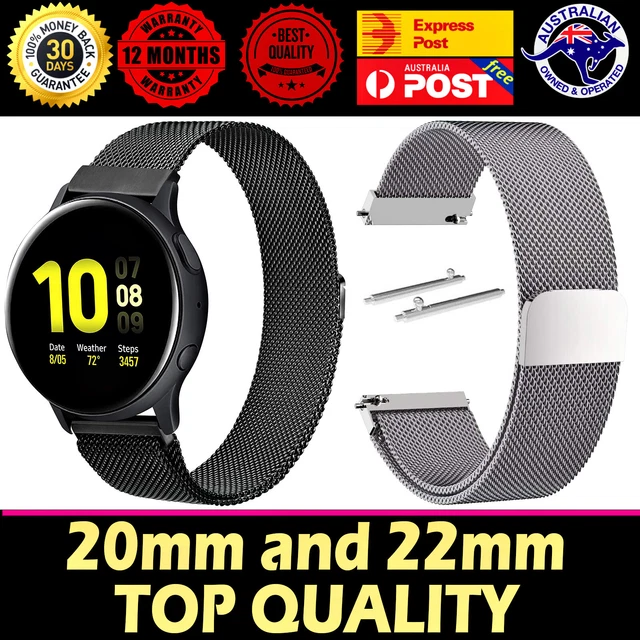 Samsung Galaxy Watch Milanese Magnetic Stainless Steel Strap Replacement Band AU