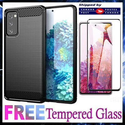 For Samsung Galaxy S20 FE Ultra S20 Plus Case Heavy Duty Soft Armor Carbon Cover