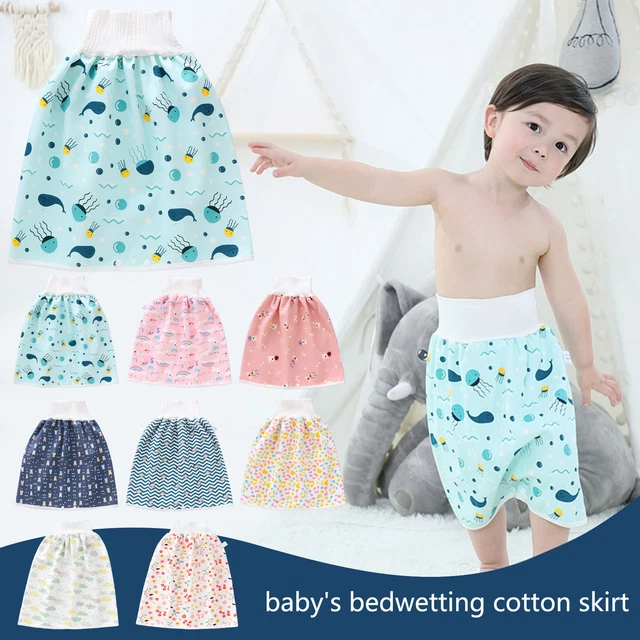 Waterproof Diaper Skirt Cotton Shorts Bed-Wetting Washable Baby Cloth Diaper