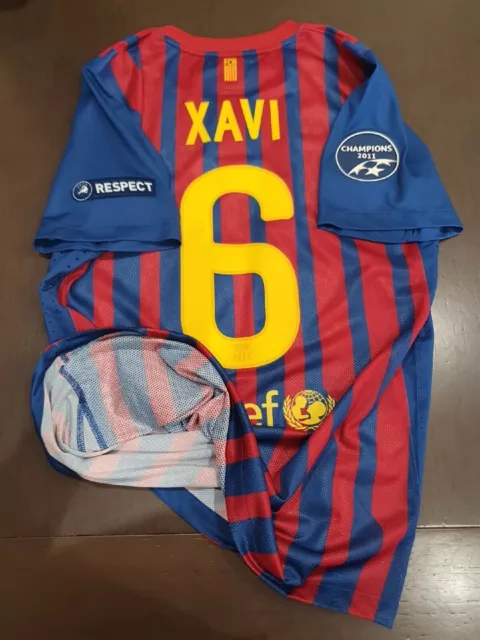 Match Un Worn Shirt XAVIFC Barcelona 2011-2012 Champions League UCL