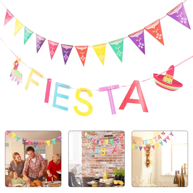 2 piezas Bandera Colgante Bandera Colgante Decoración Fiesta