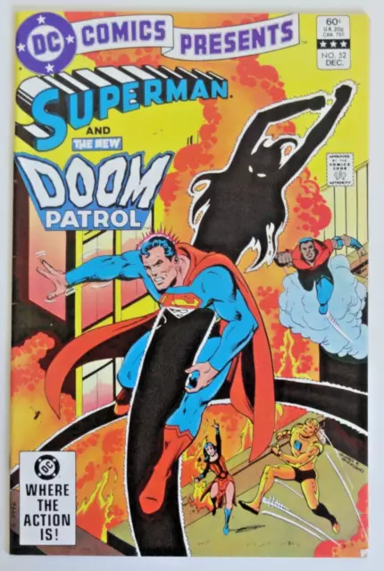 Dc Comics Presents # 52 Superman Doom Patrol 1St Appearance Ambush Bug F/Vf 1982