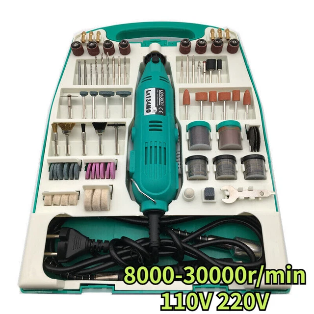 110V/220V MINI VARIABLE Rotary Drill Grinder Pen Tool Kit Electric ...