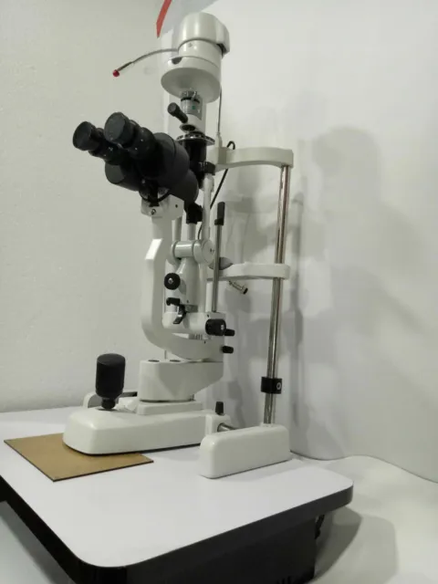 Optometry Slit Lamp with motorized table with Applanation Tonometer