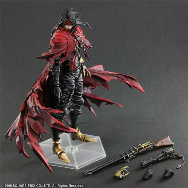 1/8 Play Arts Kai Final Fantasy VII Vincent Valentine PVC Action Figure Doll Toy