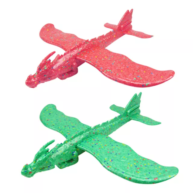 Dinosaur Bubble Plane Child Airplane Toys for Kids Throwing Foam Flying Glider