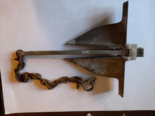 Pluough Anchor. Old plough Anchor. boat Anchor. Nautical collectables