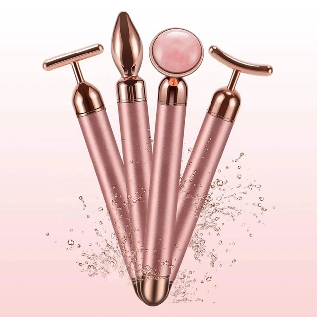 Masajeador facial eléctrico en forma de T para adelgazar facial Beauty Bar impermeable