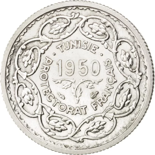 [#83959] Coin, Tunisia, Muhammad al-Amin Bey, 10 Francs, 1950, Paris, AU, Sil, v