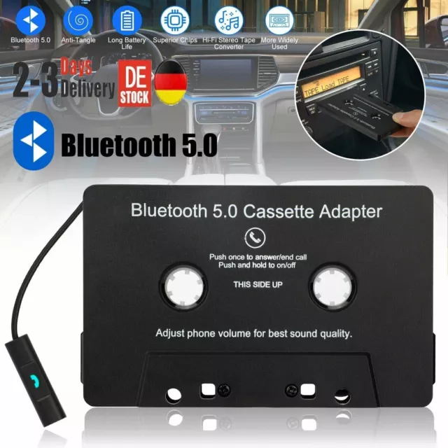 Bluetooth 5.0 Auto Kasette Adapter Radio Autoradio Kasettenadapter Aux Kassette