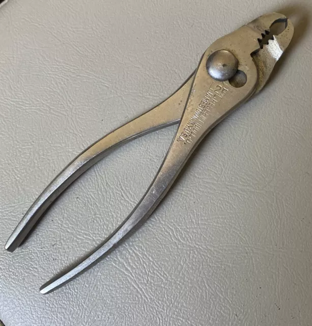 Vintage Crescent Tool Co. L25 - 5-1/2" Thin Nose Slip Joint Pliers USA Tool Nice