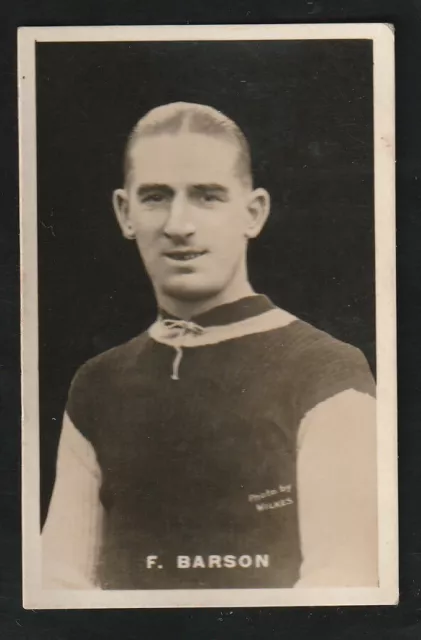 Adventure Thomson berühmter Fußball 1921 F BARSON Aston Villa Manchester United