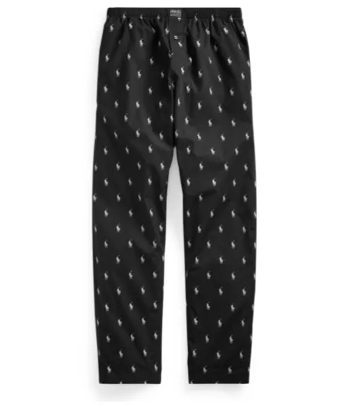 Polo Ralph Lauren Men's All Over Pony Sleep Pants Sizes Black XL