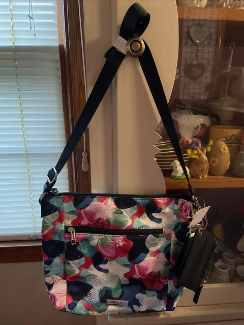 Samantha Brown TO GO Crossbody Bag Orchid Camo, NWT!