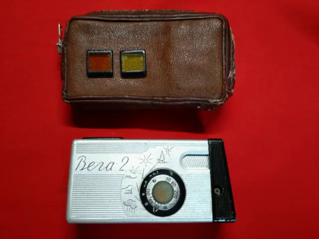 Cámara soviética urss vintage Kiev-Vega-2 Industar-M + estuche