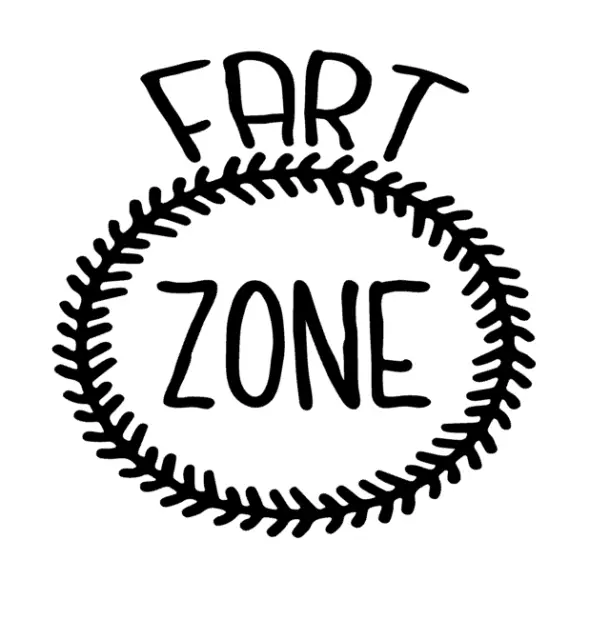 Fart Zone Vinyl Decal Sticker For Home Cup Bathroom Sign Wall Decor a984