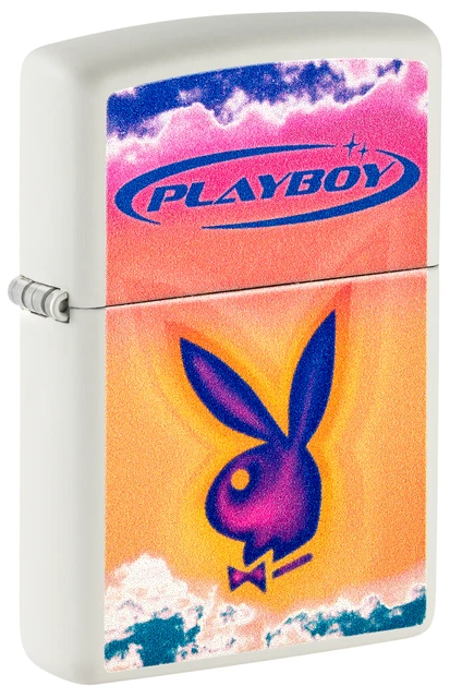 Zippo Playboy White Matte Windproof Lighter, 48744