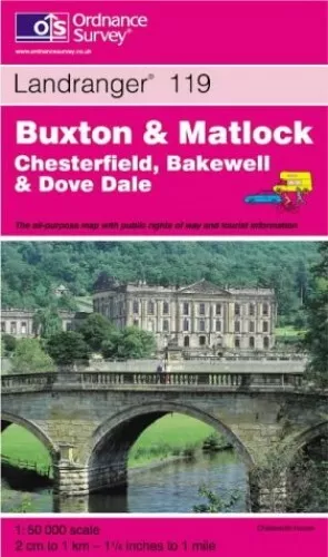 Buxton and Matlock, Bakewell and Dove Da... by Ordnance Survey Sheet map, folded