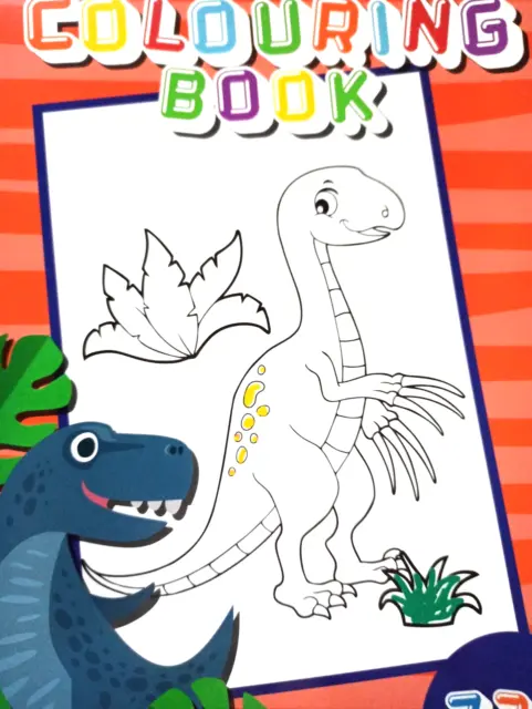 Malbuch Dinosaurier Welt  72 Ausmalbilder  Din A4 Ausmalspaß für Kinder
