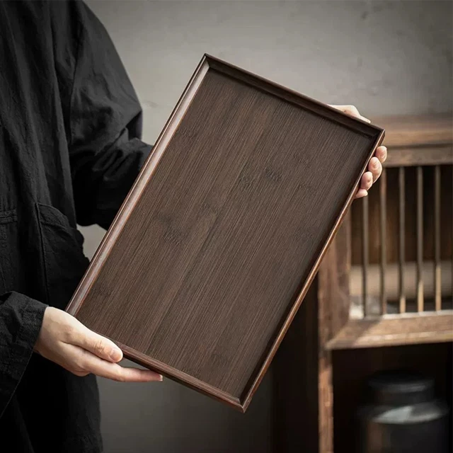 Plateau à Thé En Bambou Gongfu Cha - Mini Table De Service Pour Cérémonie Du Thé Chinoise