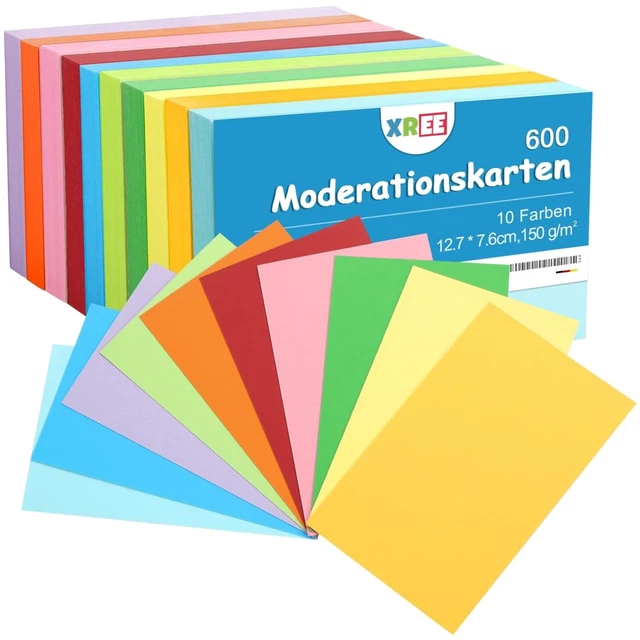Vokabel-Karten Englisch 100 Stück A8 – Mit Farbampel-System Für Besseres Merken