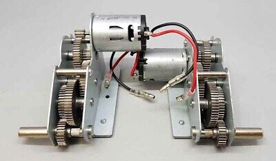 ALBERO TRASMISSIONE CAMBIO IN ACCIAIO DOPPIO CUSCINETTO dente in acciaio per HENGLONG 1:16 RC TANK 
