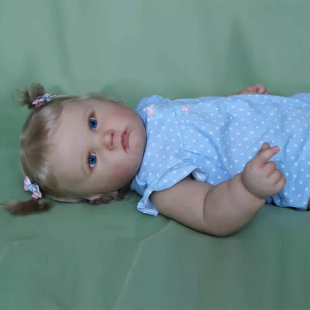 24" Reborn Baby Dolls Silicone Vinyl Toddler Newborn Babies Boy Girl Doll Gift