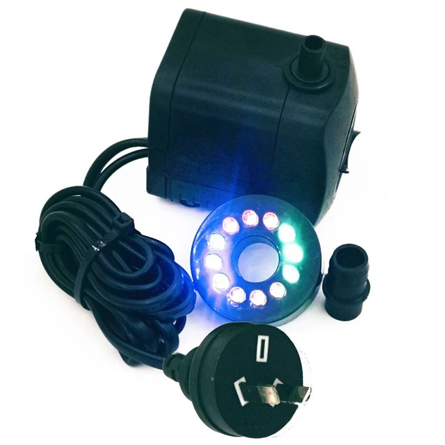 Pompe submersible avec 12 couleurs lumière DEL ajouter une touche vibrante à v