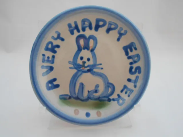 M. A. Hadley Pottery "A Very Happy Easter" 4.25" Coaster/Plate