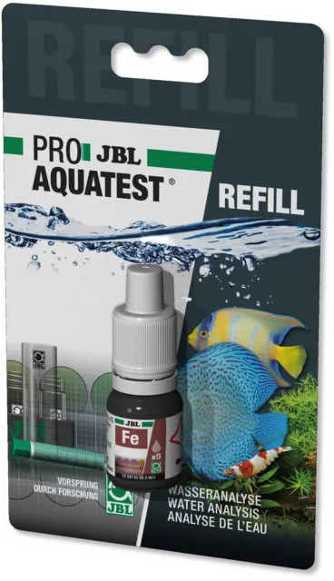 JBL PROAQUATEST Fe Eisen REFILL Nachfüll Flasche Wassertest des Eisengehalts