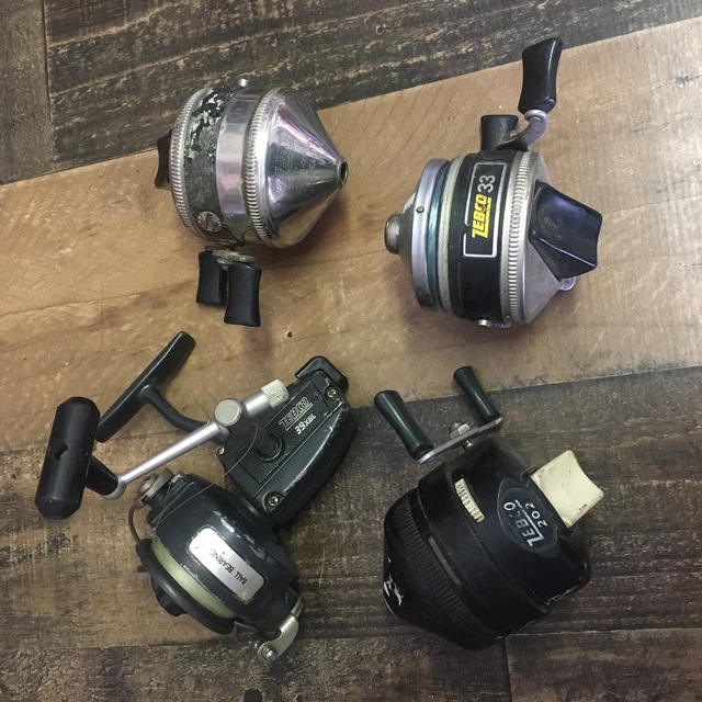Lot de moulinets de pêche pour pièces et réparations. Lot de