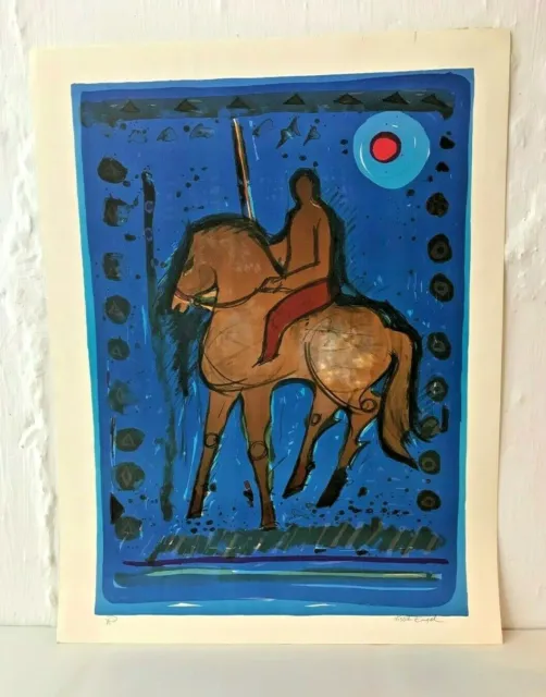 Nissan Engel: Lithograph: Artist Proof Signed Litho Print "Ap" Horse