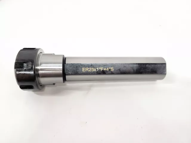 1" Er Collet Chuck 4" Straight Shank Er25X1"Fx4"S