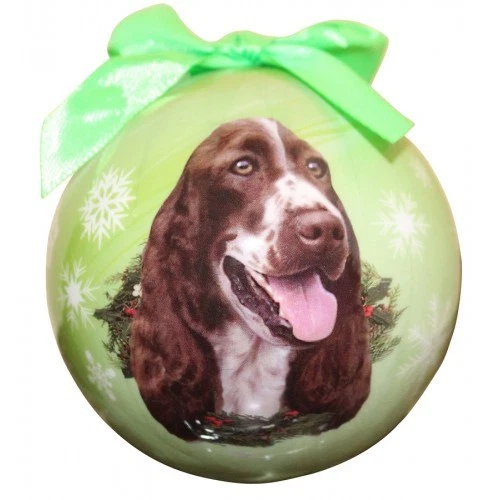 Springer Spaniel~ Christmas Ball Ornament