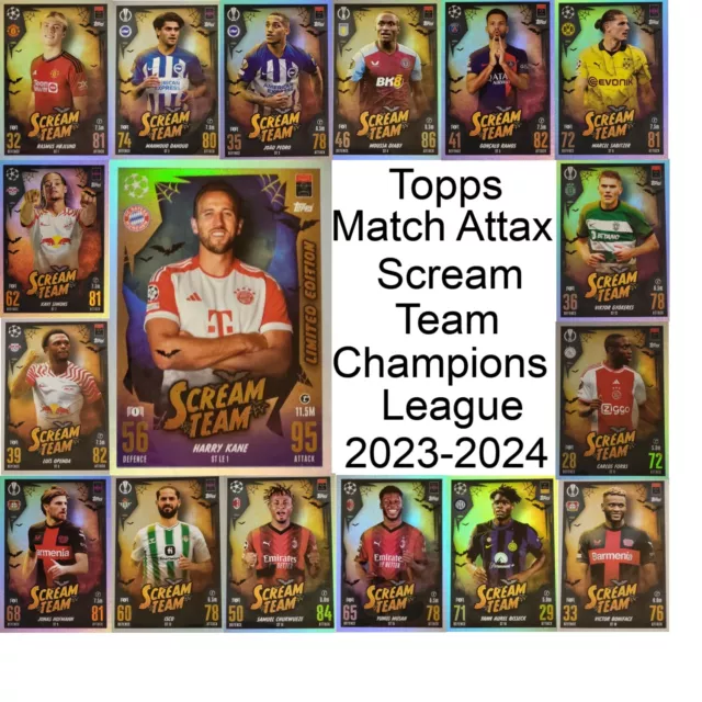TOPPS MATCH ATTAX Champions League 2023/2024 selección cartas # 251 a 499  EUR 1,00 - PicClick ES