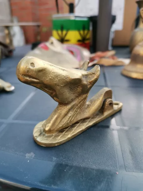 Vintage Brass Horse Head Door Knocker