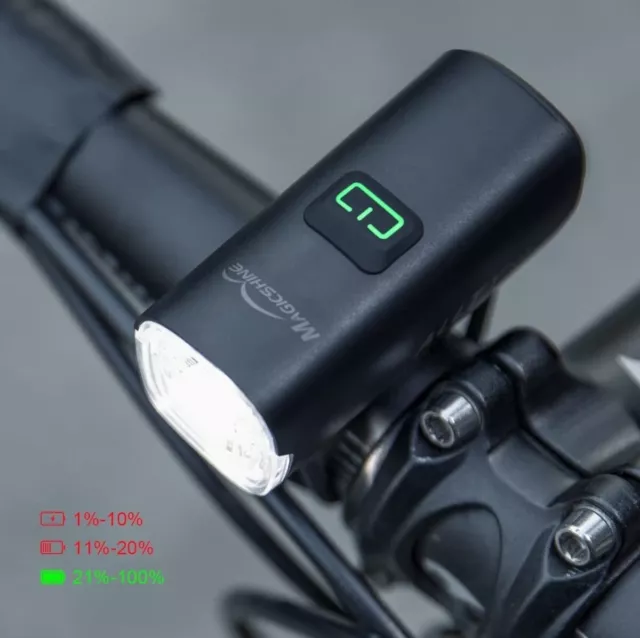 Fahrrad LED Frontlicht Scheinwerfer IPX6 USB Aufladung 200LM 5 Helligkeits Modi