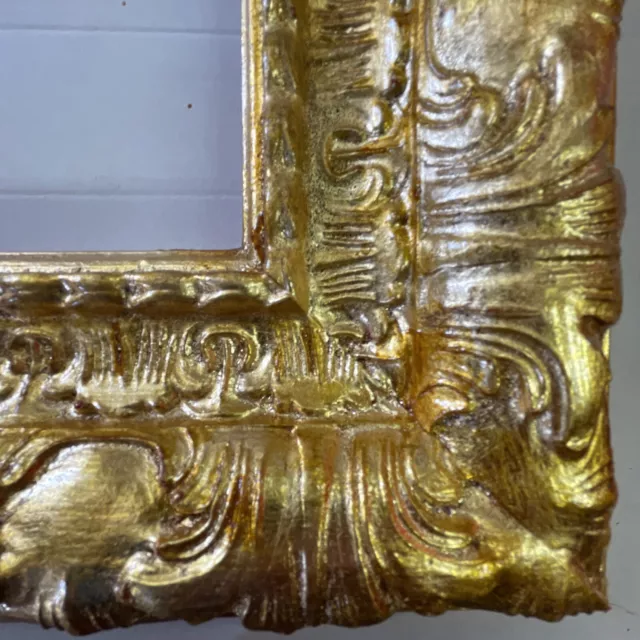 CORNICE 50X70 IN legno dorata foglia oro per quadri tela stile