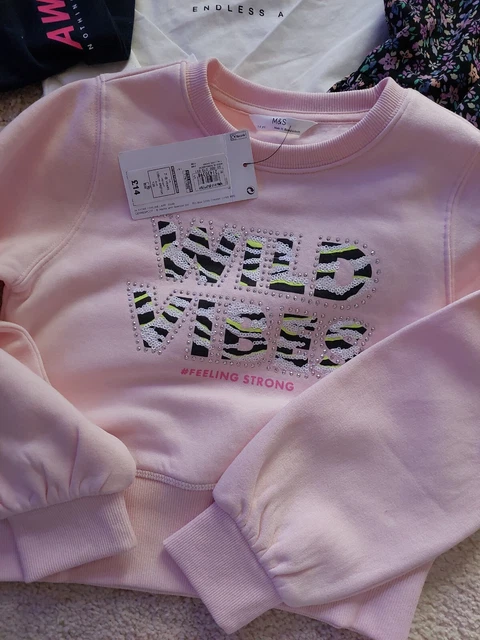 Large bundle all new bnwt girls clothing Next M&S age 7-8 RRP £178 x 15 items 2