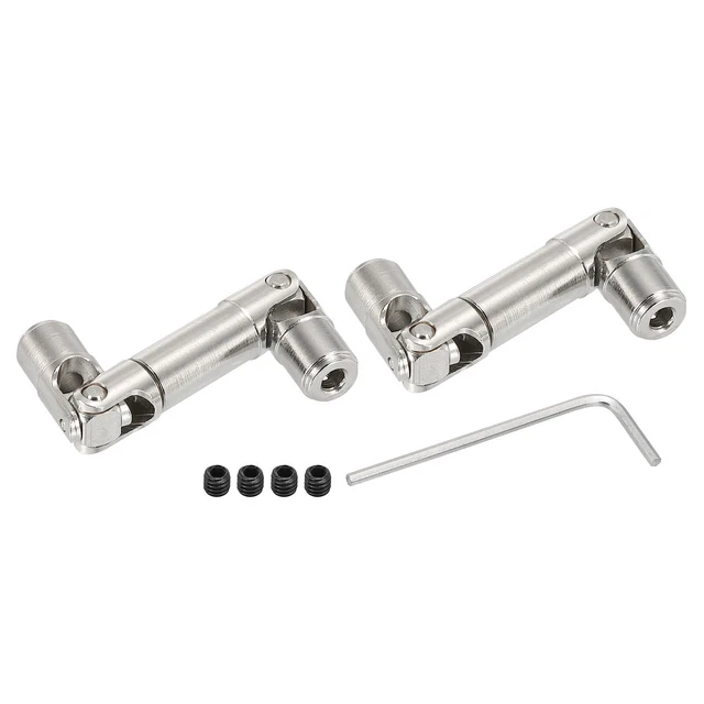 RC Drive Shaft CVD Car Front Transmission Shaft with M3 Grub Screws Metal Silver