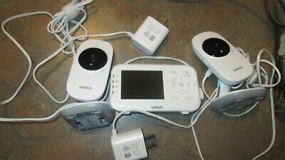 VTech VM3252-2, 2.8in Digital Video Baby Monitor, With Two Cameras Night Vision