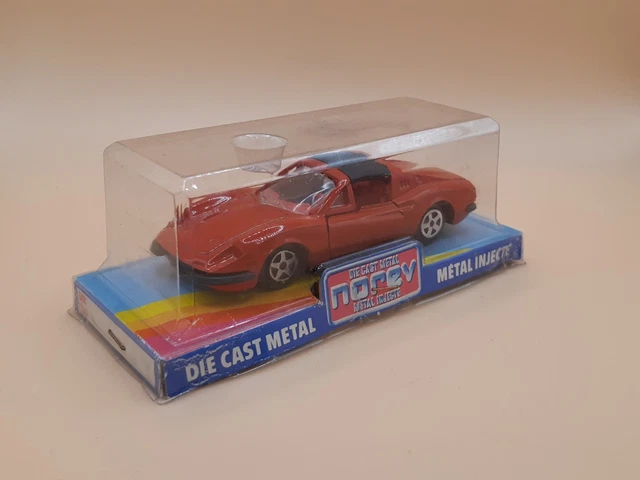 Modèle Réduit Norev Ferrari 246 GTS Jet-Cars 1972 - échelle 1:43, Fabriqué En France, Occasion