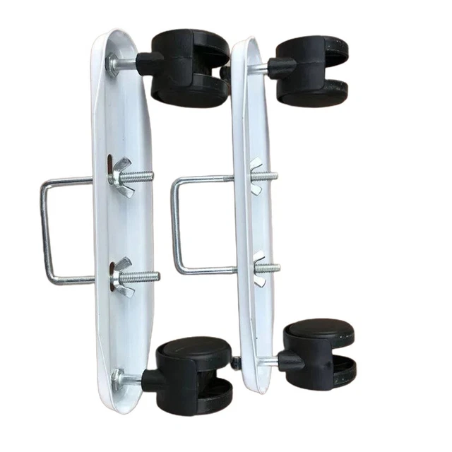 1 Pair Electric Heater Foot Stand Adjustable Support W/ Wheels For Easy Movement