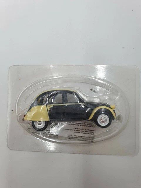 Miniature Minichamps 1/43 Citroën 2CV 1980 - Jaune Toit Noir - Occasion Comme Neuve