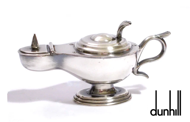Vintage Dunhill Accendino Lampada Di Aladino Table Lighter Petrol - England 1940