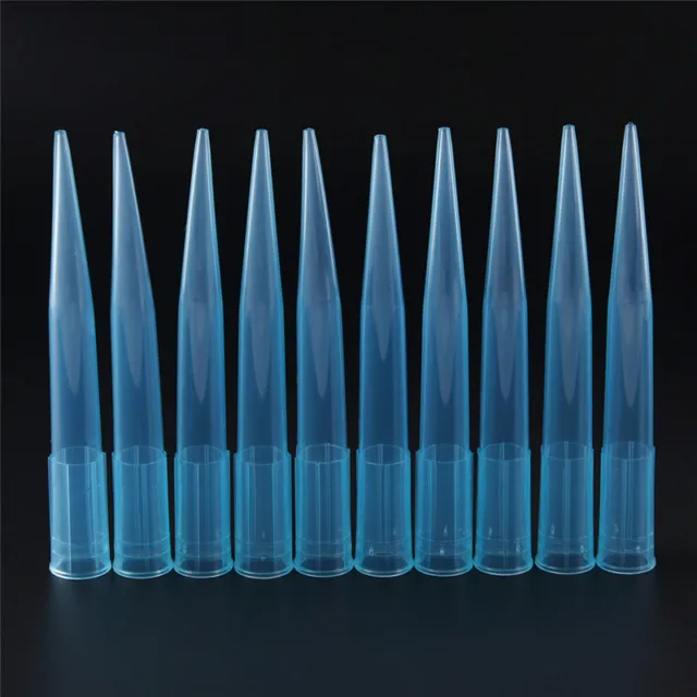 500pcs Laboratoire Bleu 1 ml Lab Liquid Pipette Pipetor Tips Supplies L7H