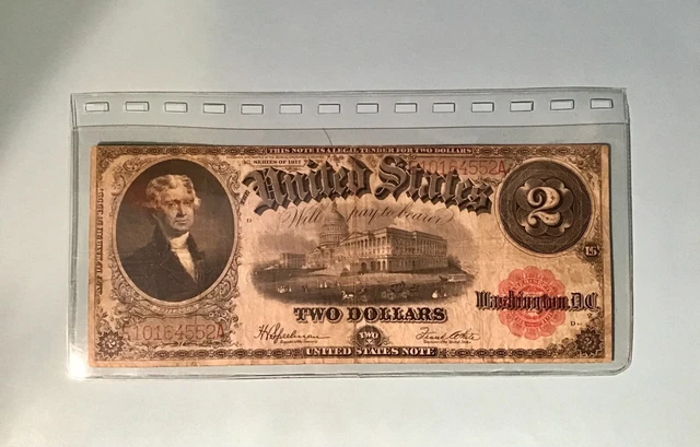 1917 $2 Two Dollar Speelman/White Red Seal Legal Tender Nice Bill