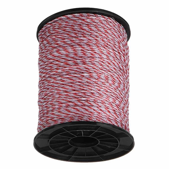 Filo a bassissima resistenza 500M recinzione elettrica corda elettrica per cavallo maiale C B9Y3