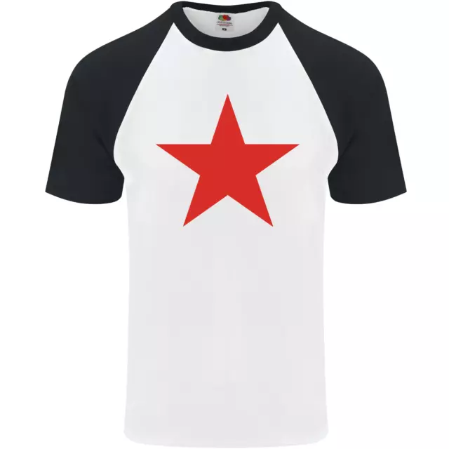 Red Star Army As Worn by Mens S/s Baseball T-Shirt